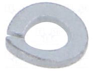 Washer; spring; M2; D=4.4mm; h=0.7mm; steel; Plating: zinc; DIN 128A BOSSARD
