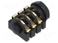 Connector: Jack 6,3mm; socket; stereo,with on/off switch; ways: 3 REAN