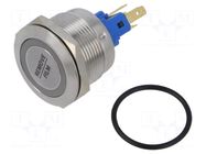 Switch: vandal resistant; Pos: 2; SPST-NO + SPST-NC; 2A/48VDC E-SWITCH