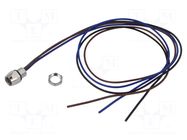 Connector: M8; socket; female; 48V; 4A; PIN: 3; IP67; cables; 0.34mm2 LUTRONIC