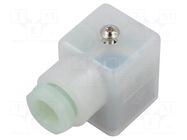 Connector: valve connector; plug; form A; 18mm; female; PIN: 4; 10A BINDER