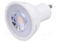 LED lamp; warm white; GU10; 230VAC; 345lm; 5W; 36°; 3000K; CRImin: 80 TOSHIBA LED LIGHTING