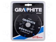 Circular saw; Ø: 115mm; Øhole: 22.2mm; Disc thick: 1.4mm GRAPHITE