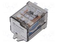 Relay: electromagnetic power; DPDT; Ucoil: 24VDC; Icoil: 54mA; 445Ω FINDER