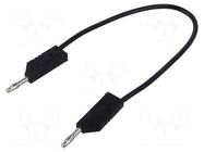 Test lead; 60VDC; 30VAC; 32A; Len: 250mm; red; Material: brass HIRSCHMANN T&M