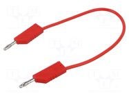 Test lead; 60VDC; 30VAC; 32A; Len: 250mm; black; Material: brass HIRSCHMANN T&M