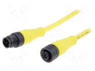 Cable: for sensors/automation; PIN: 4; M12-M12; 3m; plug; plug; IP67 MOLEX