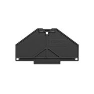 End plate (terminals), 70 mm x 3 mm, black Weidmuller