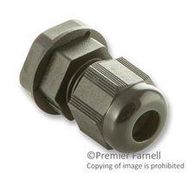 CABLE GLAND, PA, 6.5MM, M12, BLACK