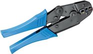 Crimping Tool for Isolated Cable Lugs, blue - for crimping 3 different cable lug sizes with variable pressure