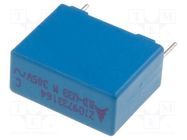 Capacitor: polypropylene; X2; 330nF; 8x14x18mm; THT; ±20%; 15mm EPCOS