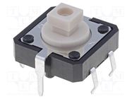 Microswitch TACT; SPST-NO; Pos: 2; 0.05A/24VDC; THT; none; 1.27N OMRON Electronic Components