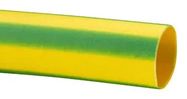 HEATSHRINK, 9.5MM, GRN/YEL, 1.2M