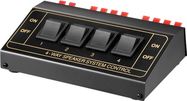 Speaker Selector, black - to connect up to 4 pairs of speakers
