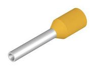 TERMINAL, WIRE FERRULE, 24AWG, YELLOW