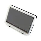 Capacitive touch screen TFT LCD display 7" (B) 800x480px HDMI + USB for Raspberry Pi + black and white case - Waveshare 11302