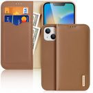 Dux Ducis Hivo Leather Flip Cover Genuine Leather Wallet for Cards and Documents iPhone 14 Brown, Dux Ducis