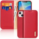 Dux Ducis Hivo Leather Flip Cover Genuine Leather Wallet for Cards and Documents iPhone 14 Plus Red, Dux Ducis