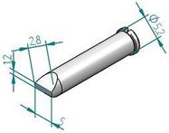 TIP, SOLDERING, CHISEL POINT, 5.0MM