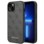 Guess 4G Metal Gold Logo Case for iPhone 14 - Gray, Guess