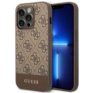 Guess GUHCP14XG4GLBR iPhone 14 Pro Max 6.7&quot; brown/brown hard case 4G Stripe Collection, Guess