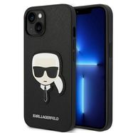 Karl Lagerfeld KLHCP14MSAPKHK iPhone 14 Plus 6,7" czarny/black hardcase Saffiano Karl`s Head Patch, Karl Lagerfeld