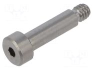 Screw; UNC8-32x15.9; Head: cheese head; hex key; stainless steel KEYSTONE