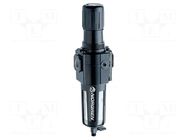 Compressed air filter/regulator; 0.3÷10bar; polycarbonate NORGREN HERION