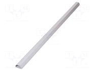 Closed cable trunkings; white; L: 1.1m; W: 50mm; H: 26mm; aluminium Goobay