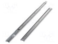 Ball guide; zinc plated steel; L: 700mm; 50kg; H: 45mm GTV Poland