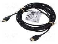 Cable; HDMI plug,both sides; HDCP 2.2,HDMI 2.0,slim; 5m; black GOOBAY