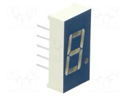 Display: LED; 7-segment; 10.16mm; 0.4"; No.char: 1; green; anode KINGBRIGHT ELECTRONIC