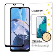 Wozinsky Full Glue tempered glass Motorola Moto E22i / E22 full screen with frame black (case friendly), Wozinsky