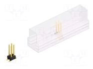 Connector: pin strips; pin header; male; PIN: 4; SMT; 3A; 250V; 2x2 FISCHER ELEKTRONIK