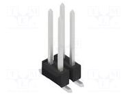 Connector: pin strips; pin header; male; PIN: 4; SMT; 3A; 250V; 2x2 FISCHER ELEKTRONIK