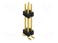 Connector: pin strips; pin header; male; PIN: 4; SMT; 3A; 250V; 2x2 FISCHER ELEKTRONIK