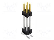 Connector: pin strips; pin header; male; PIN: 4; SMT; 3A; 250V; 2x2 FISCHER ELEKTRONIK