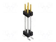 Connector: pin strips; pin header; male; PIN: 4; SMT; 3A; 250V; 2x2 FISCHER ELEKTRONIK