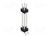 Connector: pin strips; pin header; male; PIN: 4; SMT; 3A; 250V; 2x2 FISCHER ELEKTRONIK
