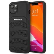 AMG AMHCP14MGSEBK iPhone 14 Plus 6,7 &quot;black / black hardcase Leather Debossed Lines, Mercedes