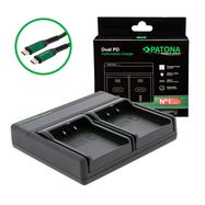  PATONA Premium Dual PD Performance charger for Nikon EN-EL2 incl. USB-C input/output, PATONA