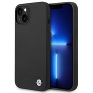 Case BMW BMHCP14MSILBK iPhone 14 Plus 6.7&quot; black/black Silicone Metal Logo, BMW