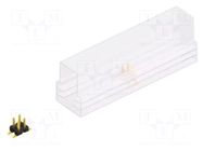 Connector: pin strips; pin header; male; PIN: 4; SMT; 3A; 250V; 2x2 FISCHER ELEKTRONIK