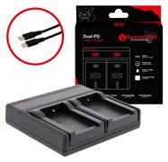 Berenstargh Dual PD Hyper Charger f. Minolta NP-200 USB-C in/out Powerbank function, PATONA