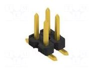 Connector: pin strips; pin header; male; PIN: 4; SMT; 3A; 250V; 2x2 FISCHER ELEKTRONIK