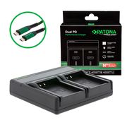  PATONA Premium Dual PD Performance charger for Olympus BLN-1 incl. USB-C input/output, PATONA