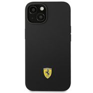 Ferrari FEHCP14SSIBBK iPhone 14 6.1&quot; black/black hardcase Silicone Metal Logo, Ferrari