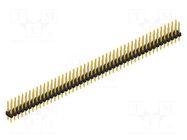 Connector: pin strips; pin header; male; PIN: 94; 3A; 100V; THT; 2mm FISCHER ELEKTRONIK