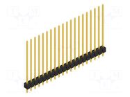 Connector: pin strips; pin header; male; PIN: 20; THT; 3A; 250V; 1x20 FISCHER ELEKTRONIK