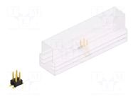 Connector: pin strips; pin header; male; PIN: 4; SMT; 3A; 250V; 2x2 FISCHER ELEKTRONIK